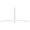 Ekena Millwork Bellingham Architectural Grade PVC Gable Bracket, 108"W x 54"H x 4"D x 4"F, 12/12 Pitch GBP108X54X0404BEL00 - alternate 2
